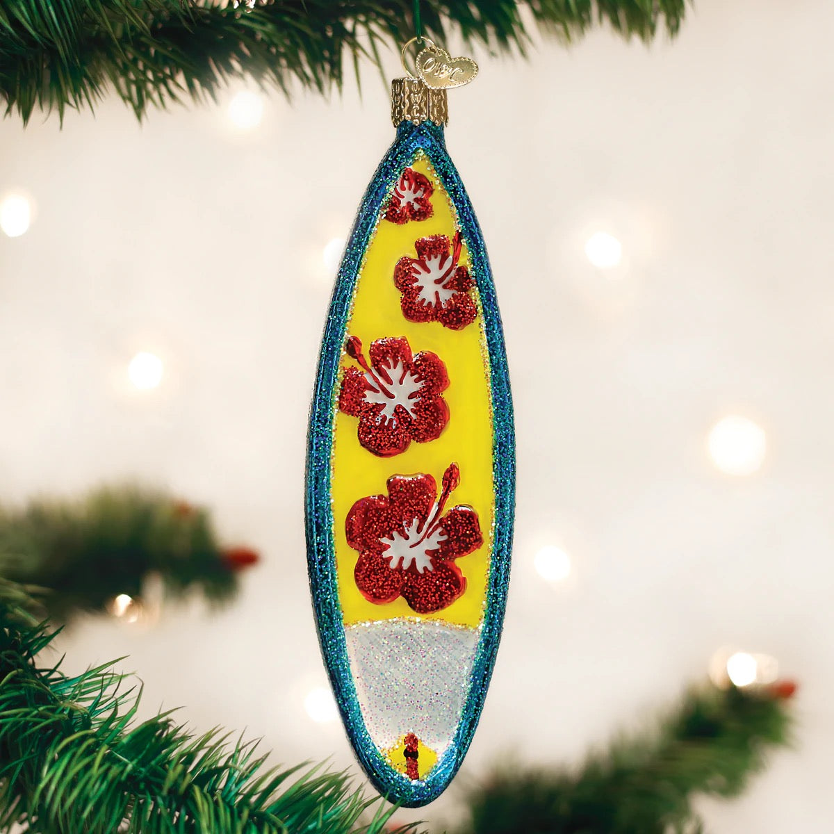 Coastal Bohemian: DIY Surfboard Christmas Ornaments 2019 #christmasornament  # nautical #surfboard #surfornament #beachornament