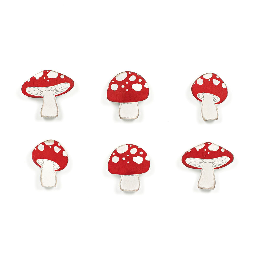 Red Mushroom and Gnome Embroidered Kitchen Towel Bring Some 