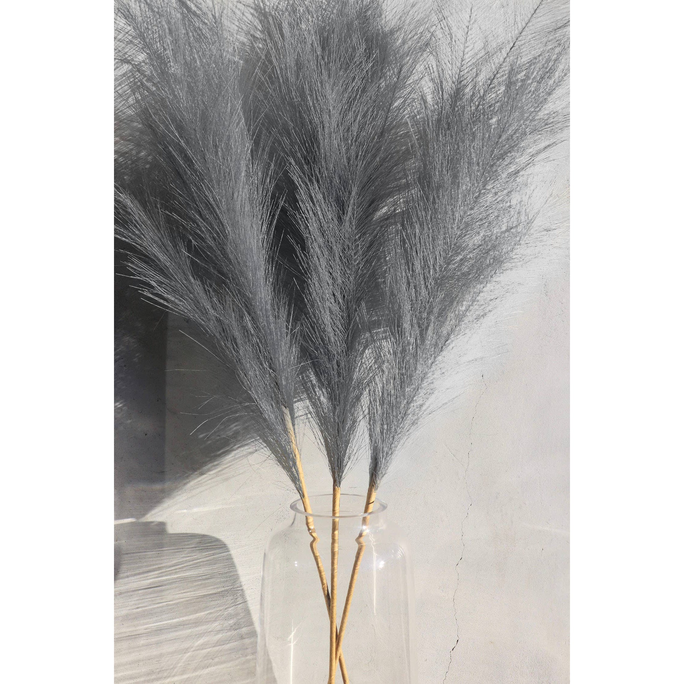 Large Cream Faux Pampas Grass - Individual