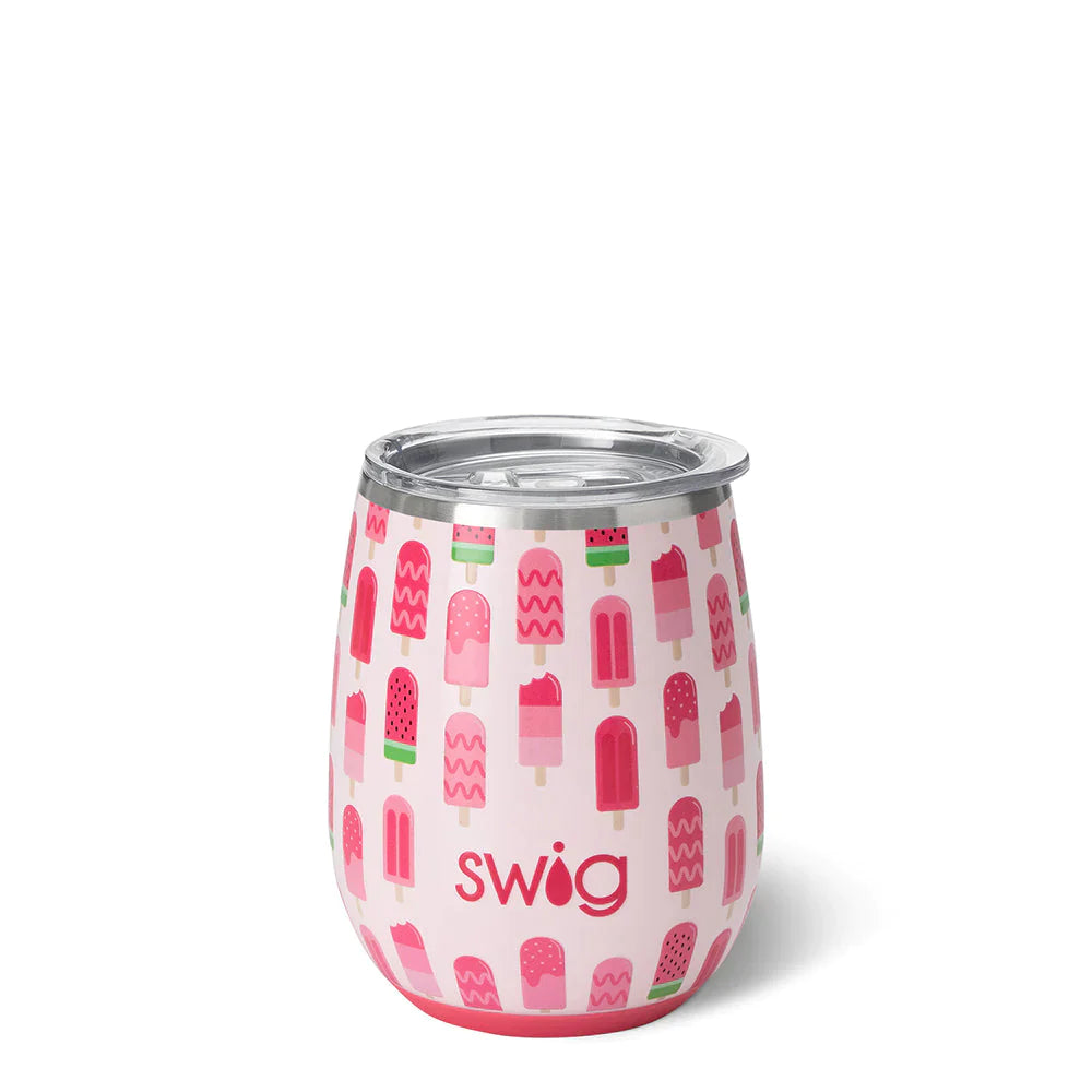 Swig Life Hot Pink Stemless Wine Cup 14oz