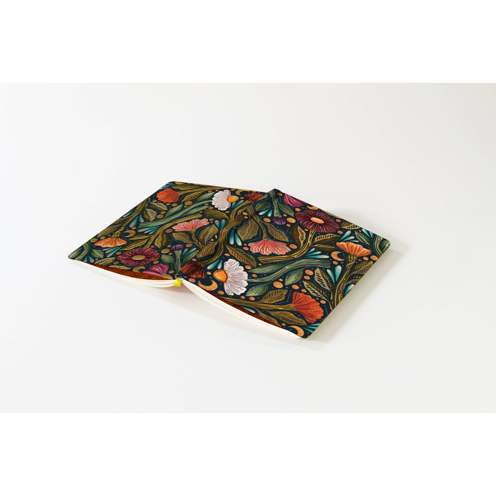 Nightsky Floral Embossed Journal Notebook Denik