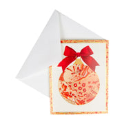 Gilded Porcelain Ornament - Boxed Holiday Cards  Caspari   