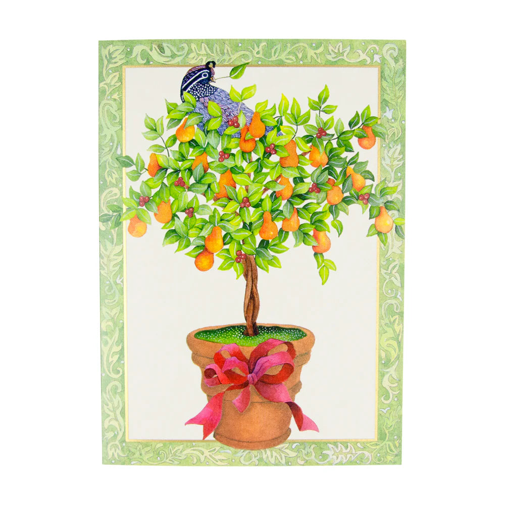 Partridge In A Pear Tree - Boxed Holiday Cards  Caspari   