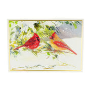 Cardinals On Snowy Branch - Boxed Holiday Cards  Caspari   