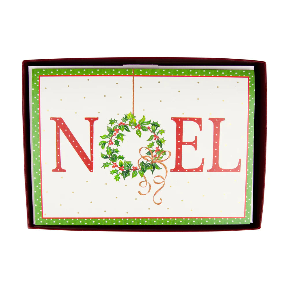 Noel Wreath - Boxed Holiday Cards  Caspari   