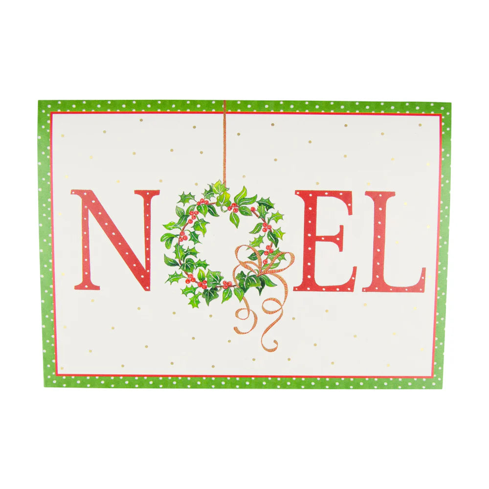 Noel Wreath - Boxed Holiday Cards  Caspari   