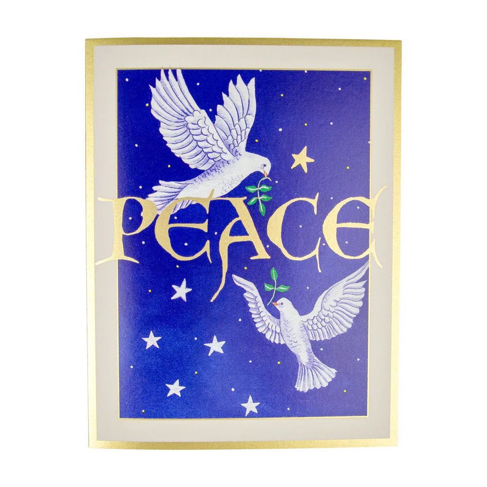 Two Doves And Peace - Boxed Holiday Cards  Caspari   