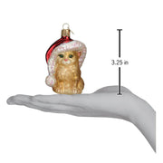 Santa's Kitten Ornament  Old World Christmas   