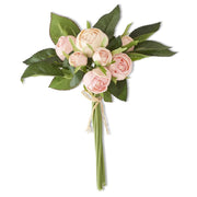 Real Touch Cabbage Rose Bundle K&K Pink