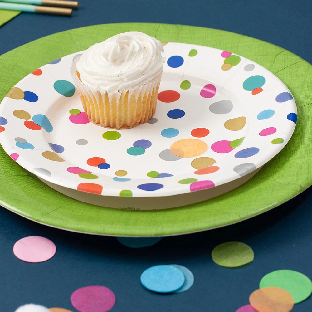 Confetti Birthday - Salad/Dessert Plates 8pk  Caspari   