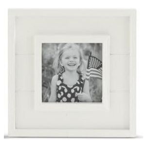 White Wood Square Photo Frames K&K Small