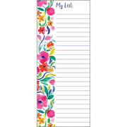 List Pad - Painterly Blooms GINA B DESIGNS