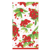 Guest Towel Napkin -  Christmas Berry Red  Caspari   