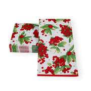 Guest Towel Napkin -  Christmas Berry Red  Caspari   