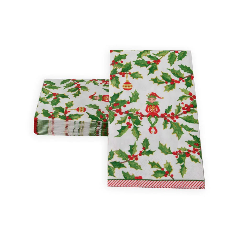 Guest Towel Napkin -  Jingle Elves  Caspari   