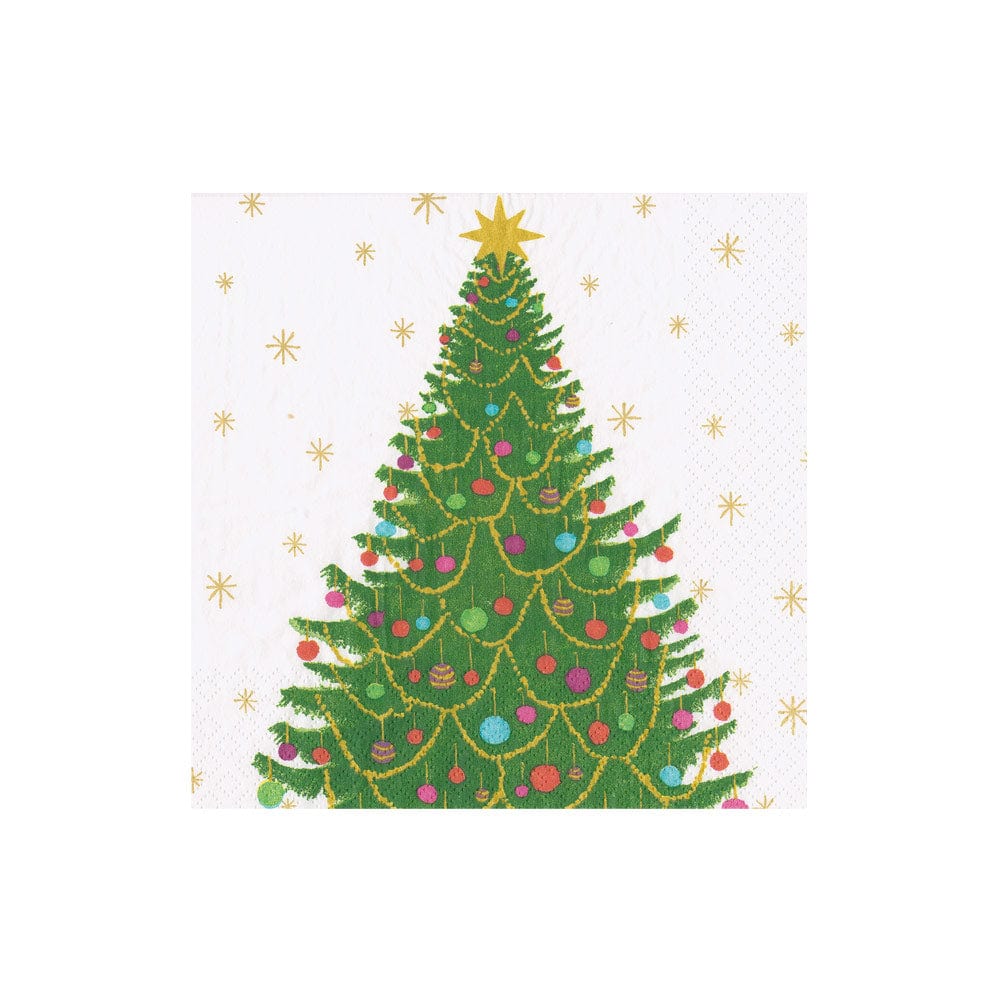 Cocktail Napkin - Merry And Bright  Caspari   