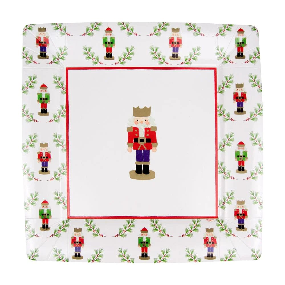 Little Nutcracker Square - Dinner Plates  Caspari   