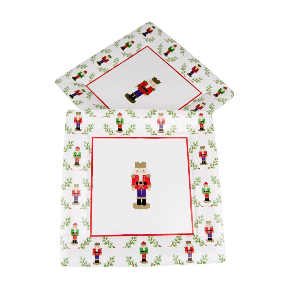 Little Nutcracker Square - Dinner Plates  Caspari   