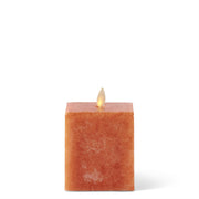 Luminara -  Indoor Flameless - Square Orange Flameless Candles K&K Small  