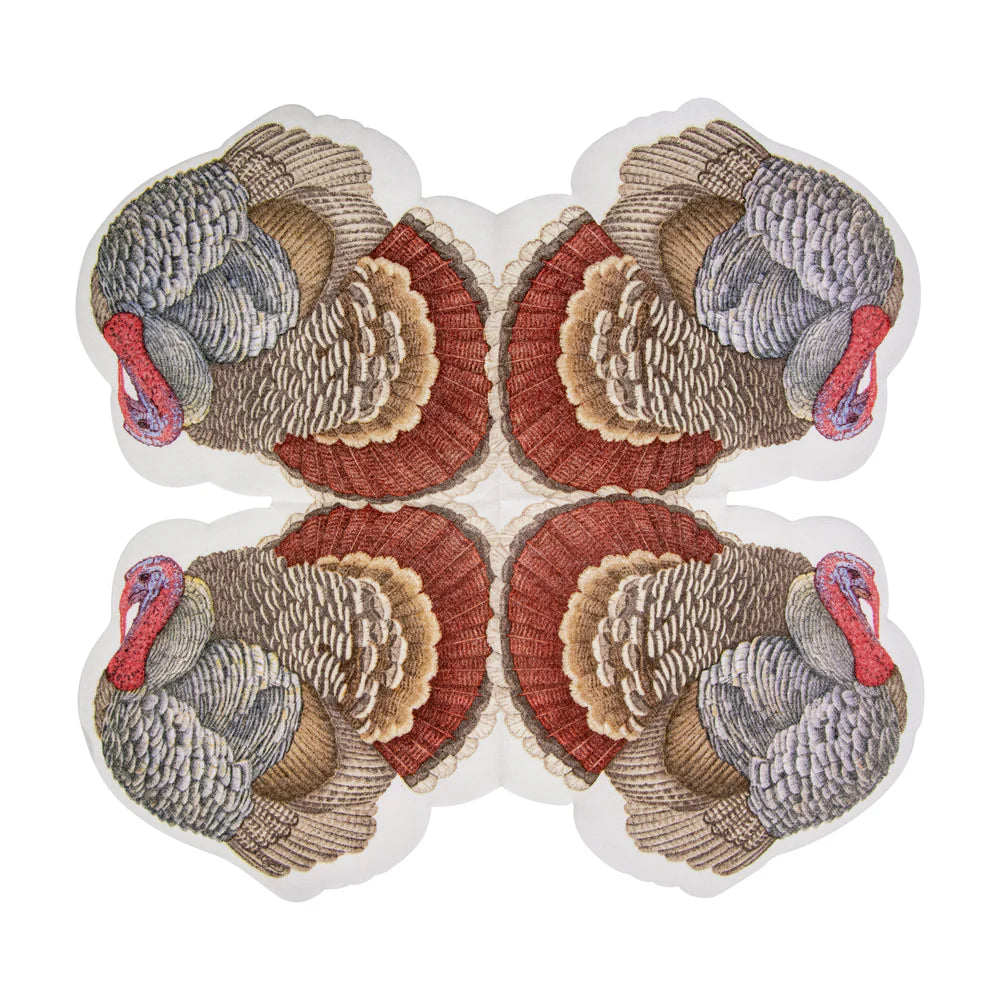 Luncheon Napkin - Turkey - Die Cut  Caspari   