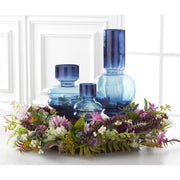 Purple & White Perennials Spring Wreath  K&K   