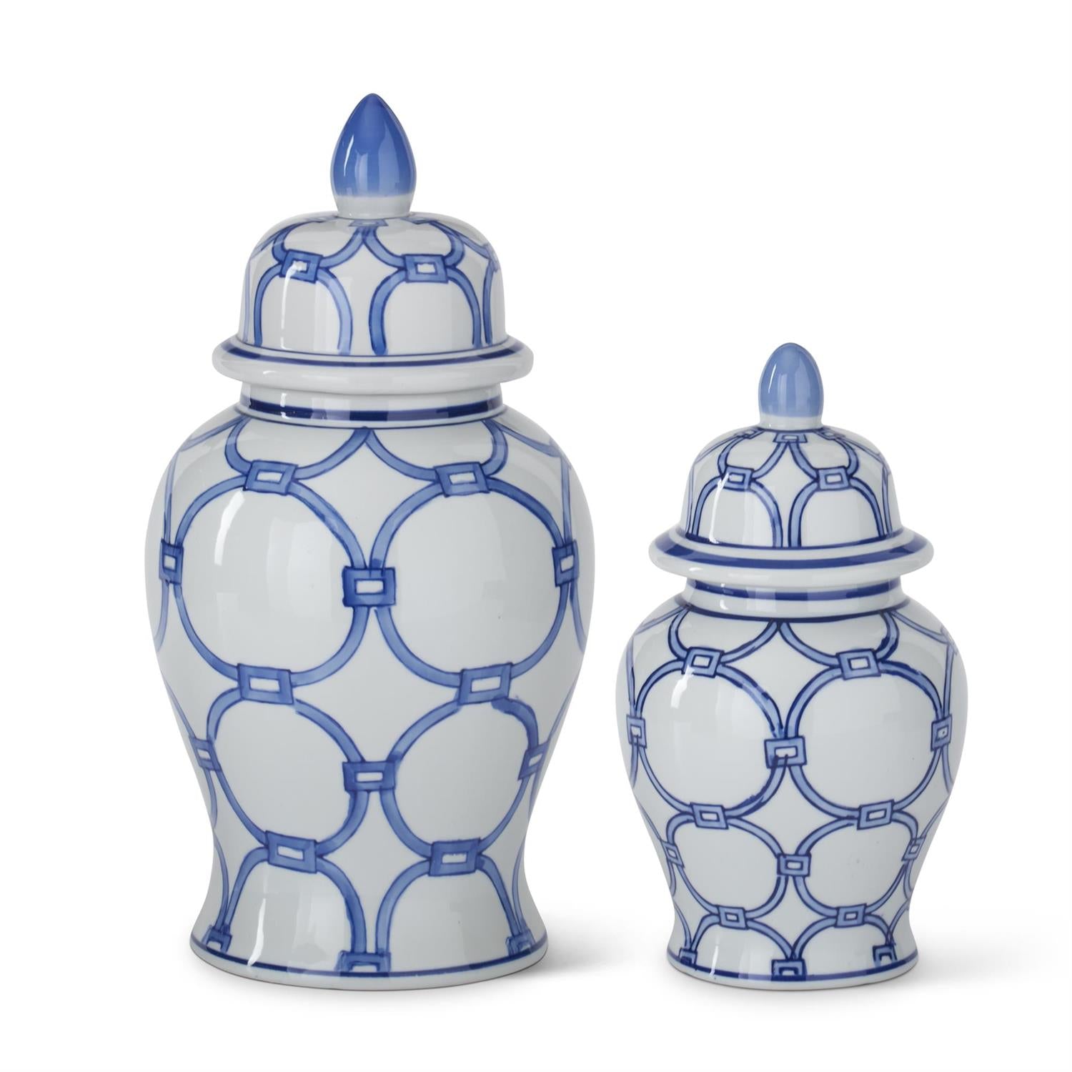 Blue & White Ceramic Ginger Jars K&K