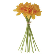 11 Inch Yellow & Orange Real Touch Daffodil Bundle K&K