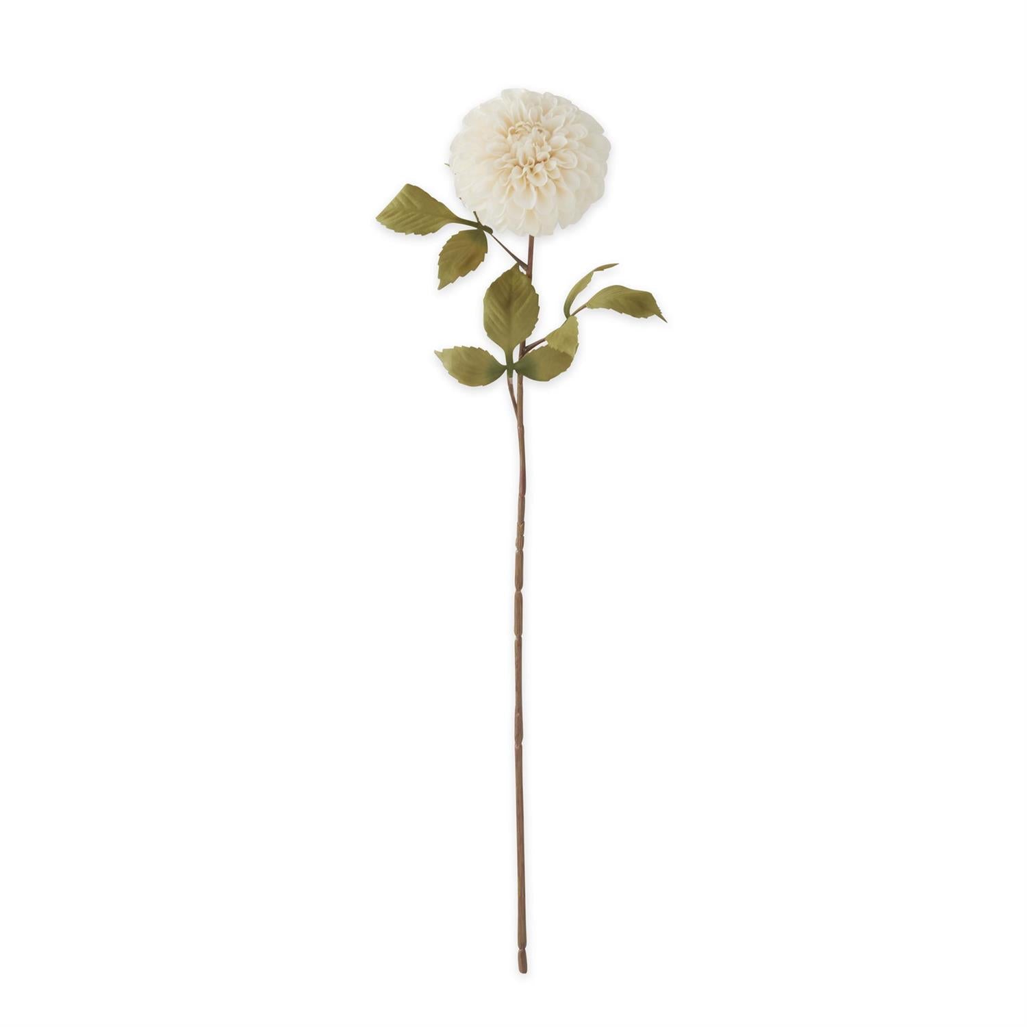 29 Inch White Dahlia Stem K&K