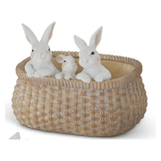 Resin Baskets w/Easter Bunnies K&K Large