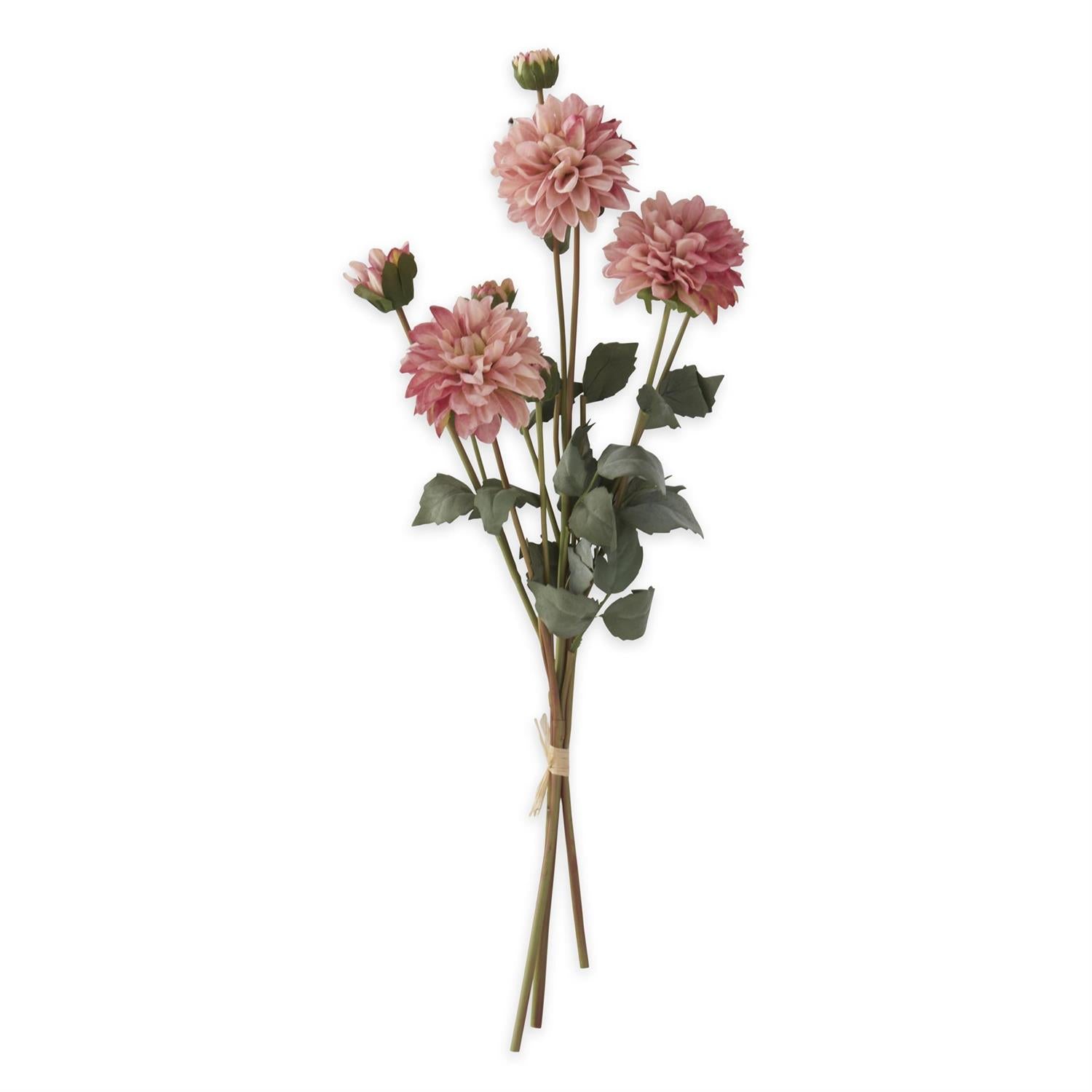 Faux Dried Dahlia Bundle (3 Stems) K&K Pink