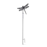 Black Metal Cutout Rain Gauge K&K Dragonfly