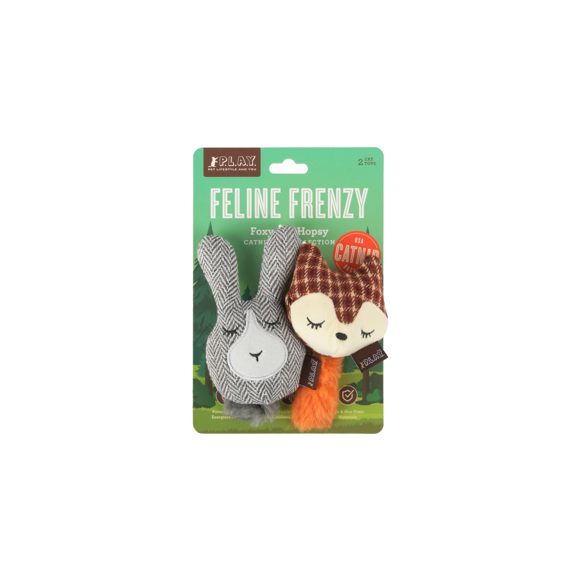 Feline Frenzy Forest Friends - Foxsy and Hopsy  P.L.A.Y. Pet Lifestyle and You   