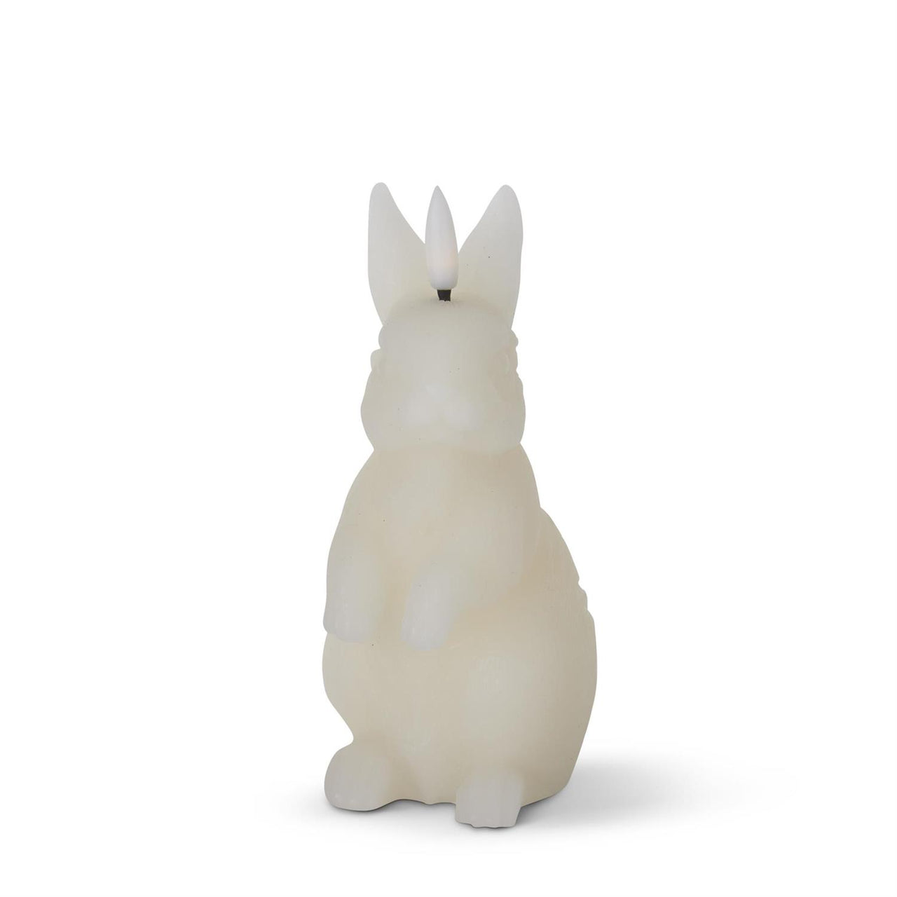 LED Bunny Candle w/Timer K&K White