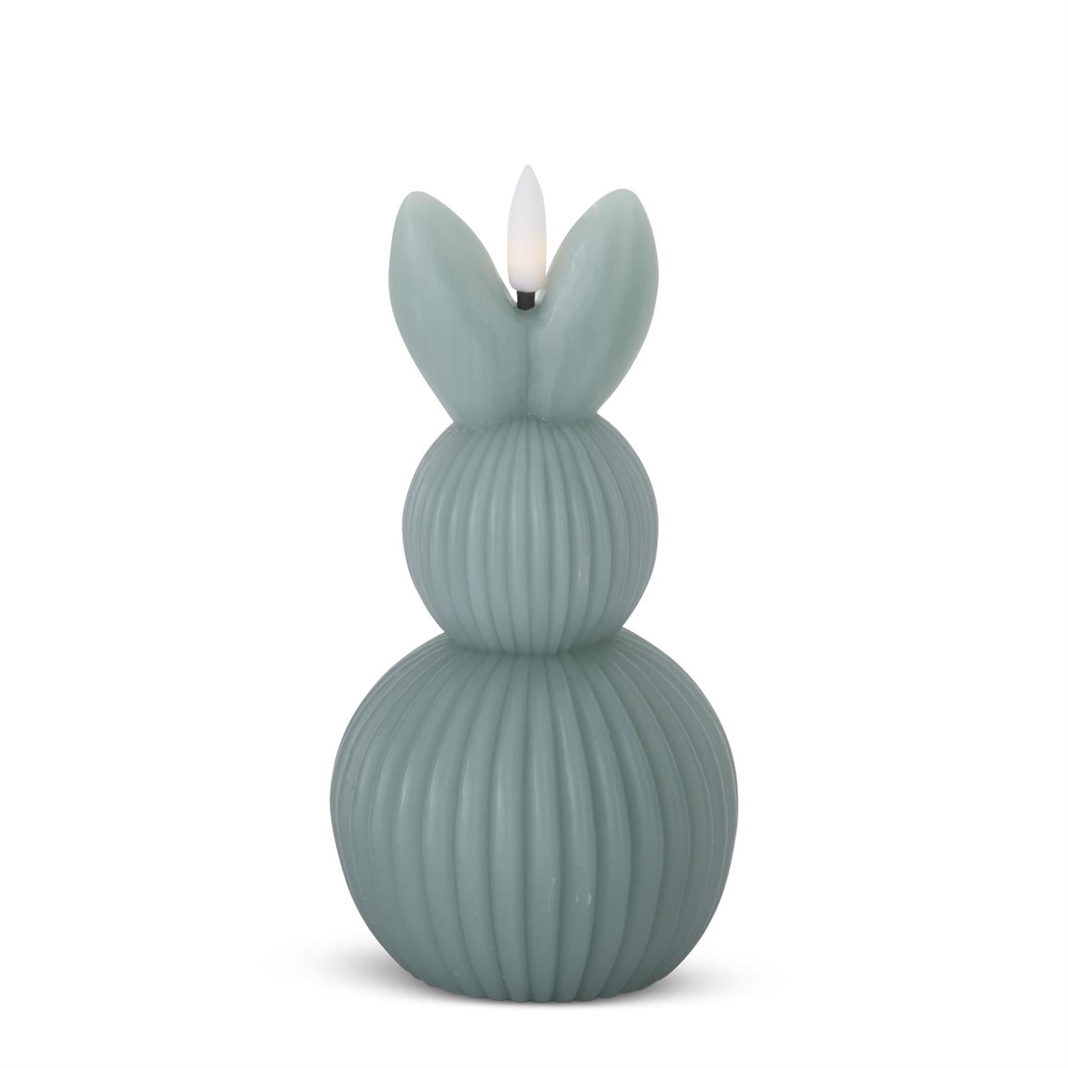 Accordion LED Bunny Candle w/Timer K&K Green