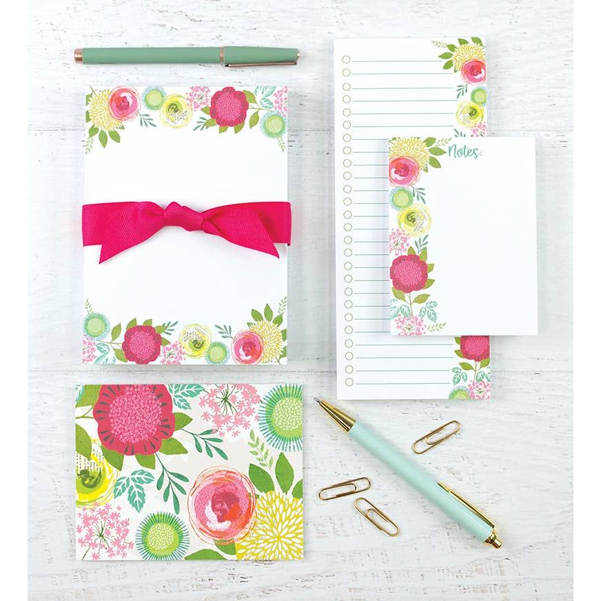 List Pad - Blossoms & Blooms GINA B DESIGNS