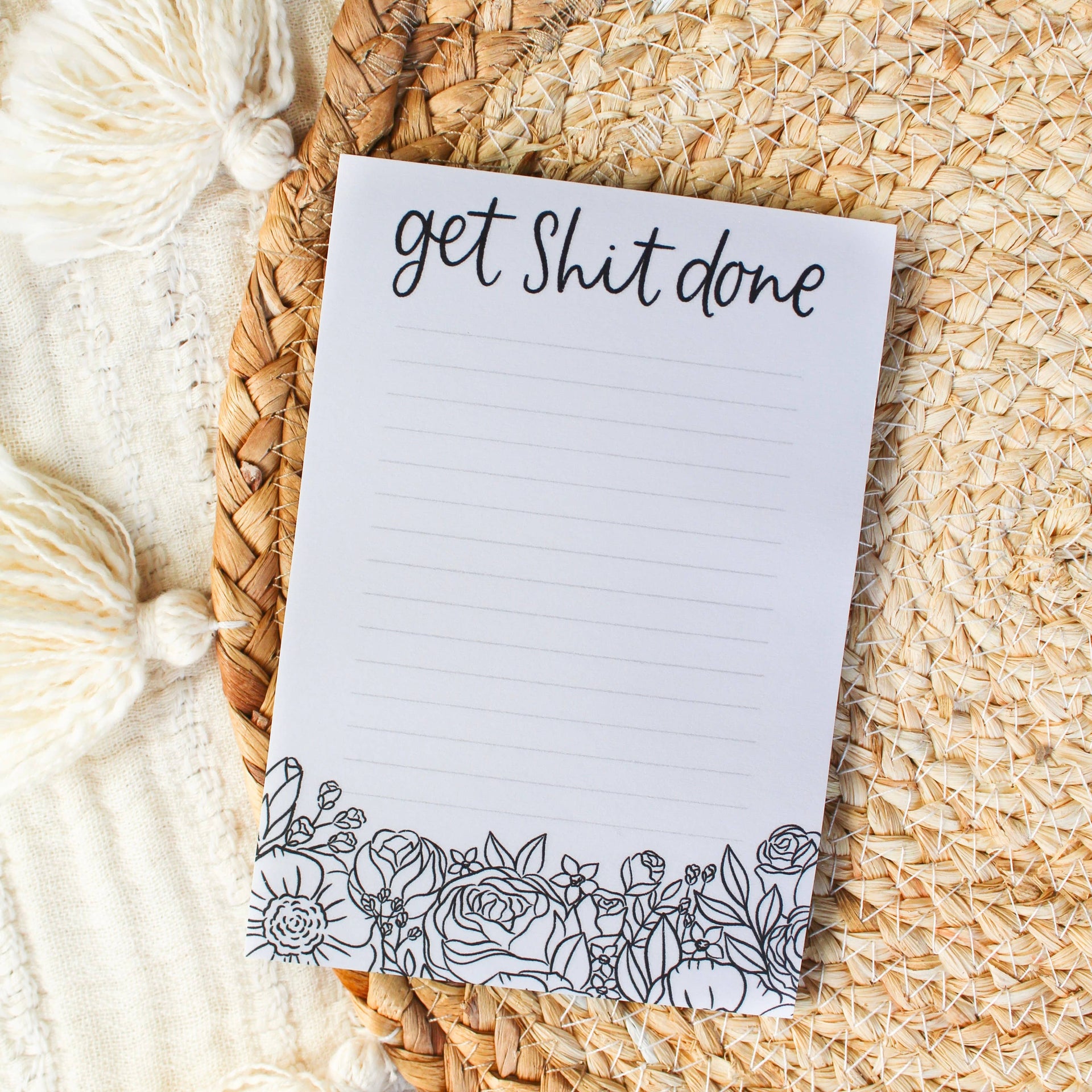 Get Shit Done Extra Large Post-It® Notes 4x6 in. Elyse Breanne Design