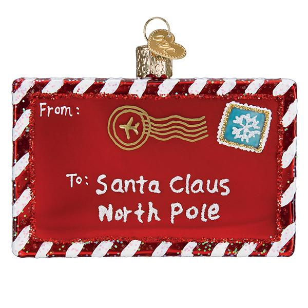 Letter To Santa Ornament  Old World Christmas   
