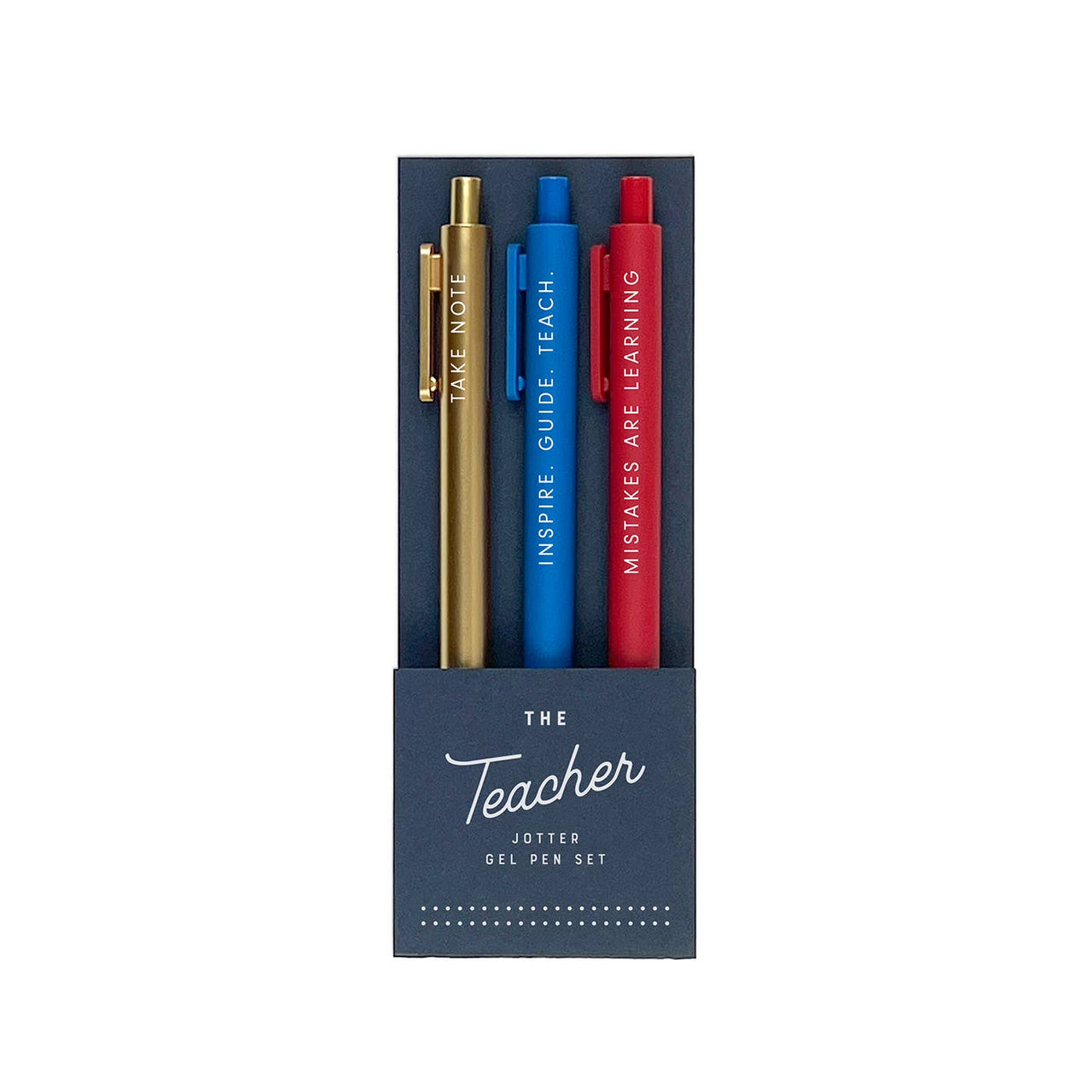 The Teacher Jotter Gel Pen: Set of 3 Ruff House Print Shop