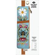 Honeybee Tea Embroidered Notebook Pouch Denik