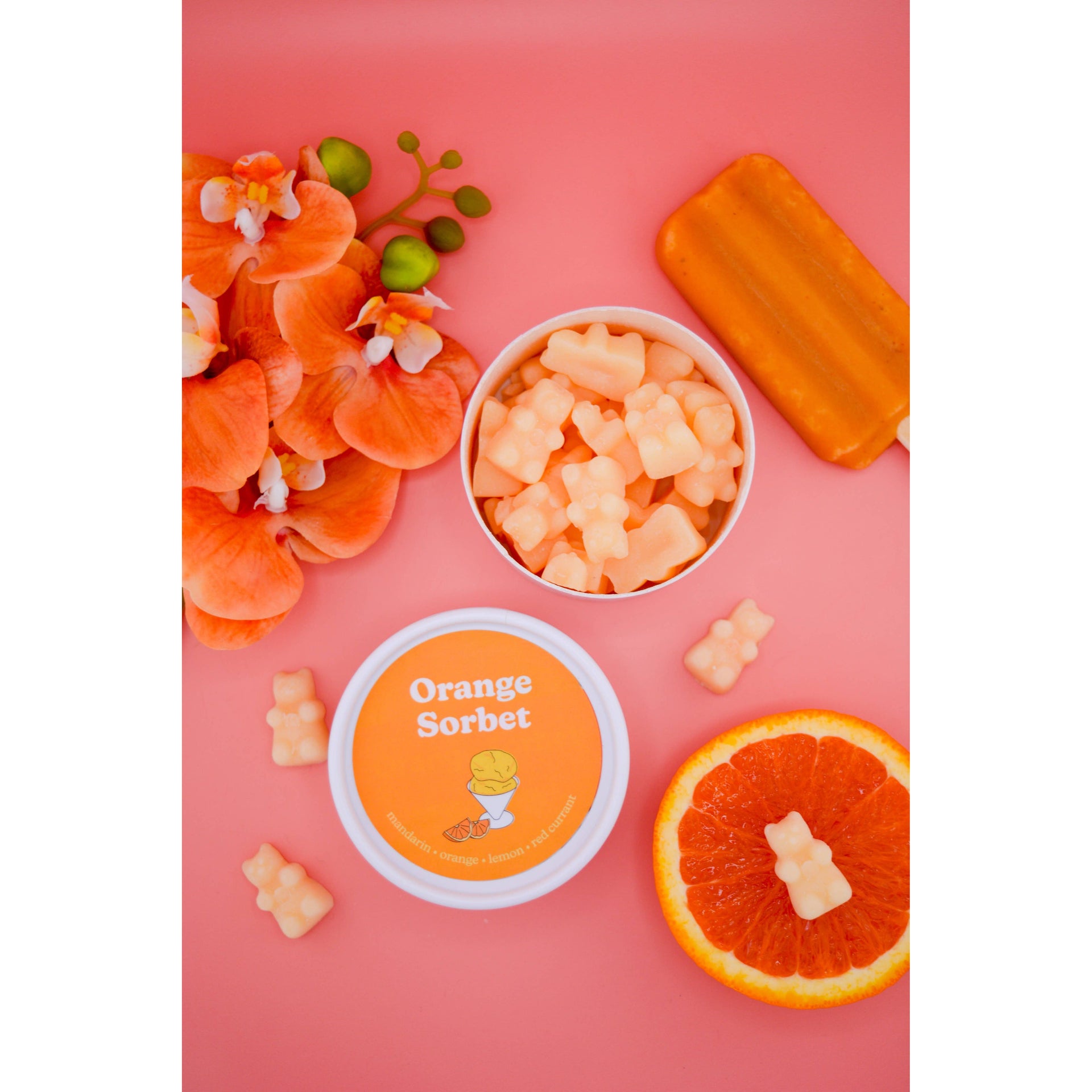 Orange Sorbet Wax Melts  Happy Wax   