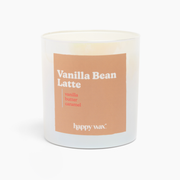 Vanilla Bean Latte Single Wick Candle  Happy Wax   