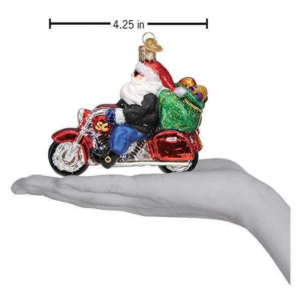 Biker Santa Ornament  Old World Christmas   