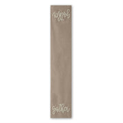 Tan & White GATHER Table Runner  K&K   