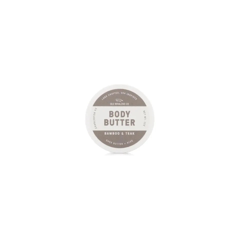 Travel Size Bamboo & Teak Body Butter (2oz)  Old Whaling Company   