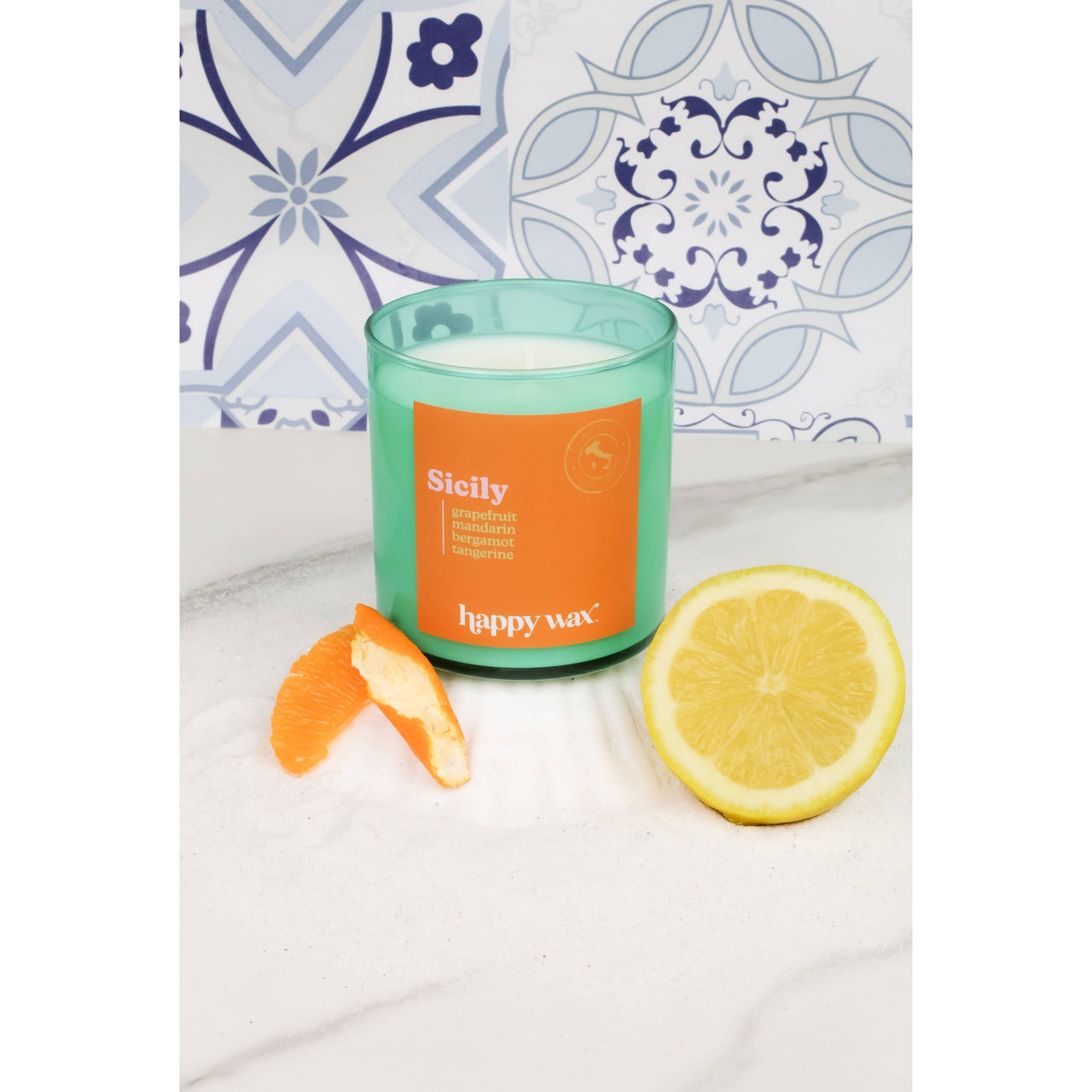 Sicily Single Wick Candle  Happy Wax   