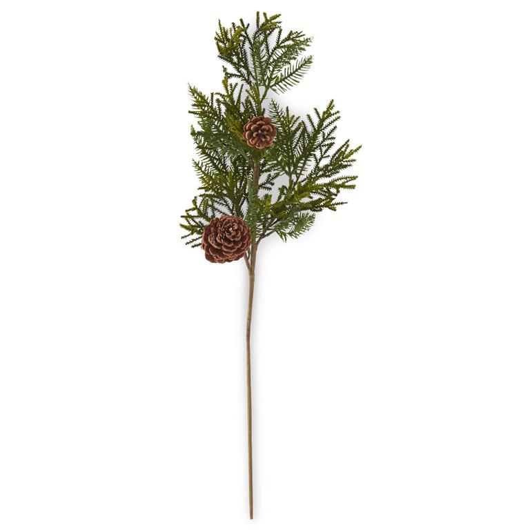 Mixed Pine Stem w/Large & Small Pinecones  K&K   