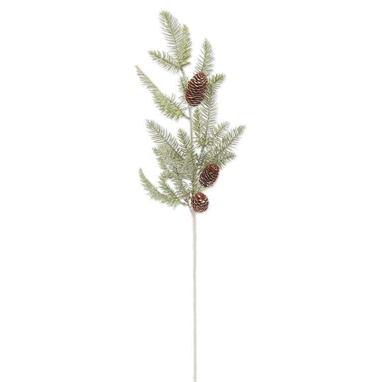 Soft Green Pine Stem w/Pinecones  K&K   