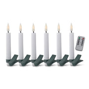 SWhite LED Tree Clip Candles w/Time  K&K   