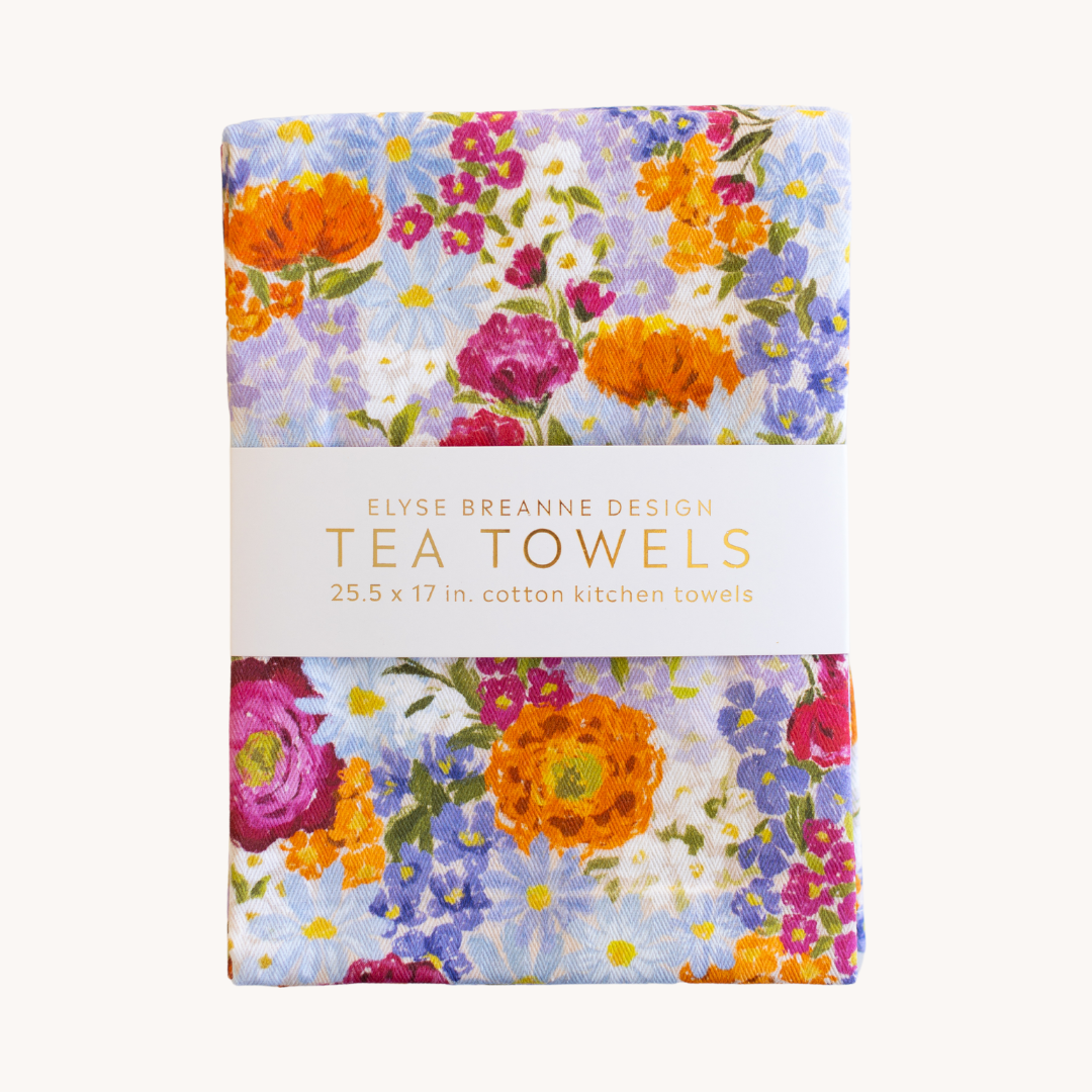 Pack of 2 Primavera Tea Towels Elyse Breanne Design