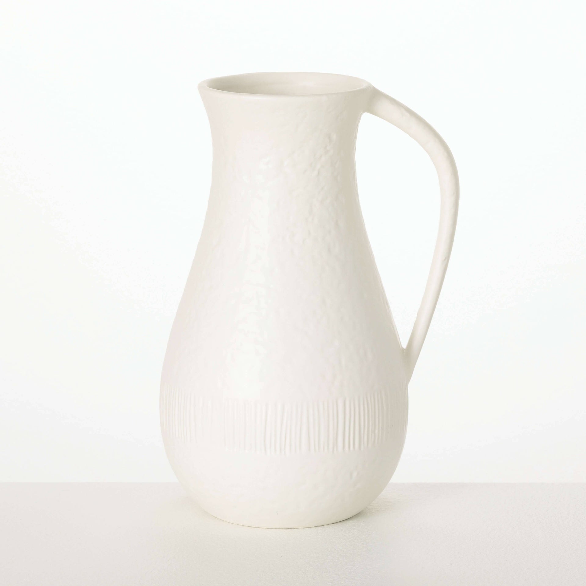 White Chiffon Stone Pitcher Sullivans